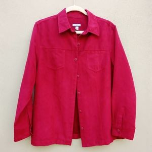 Croft & Barrow Long Sleeve Button Down Top Large